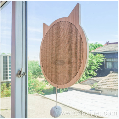 wood cat scratching board with fixed suction cup